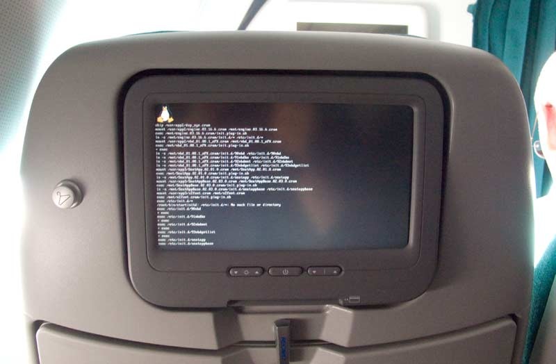 crashed video system on plane